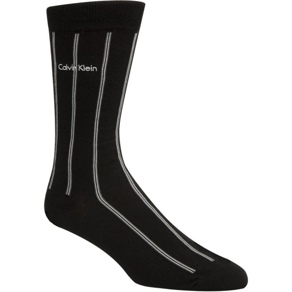 Calvin Klein Mens Chalk Stripe Dress Socks, NWT